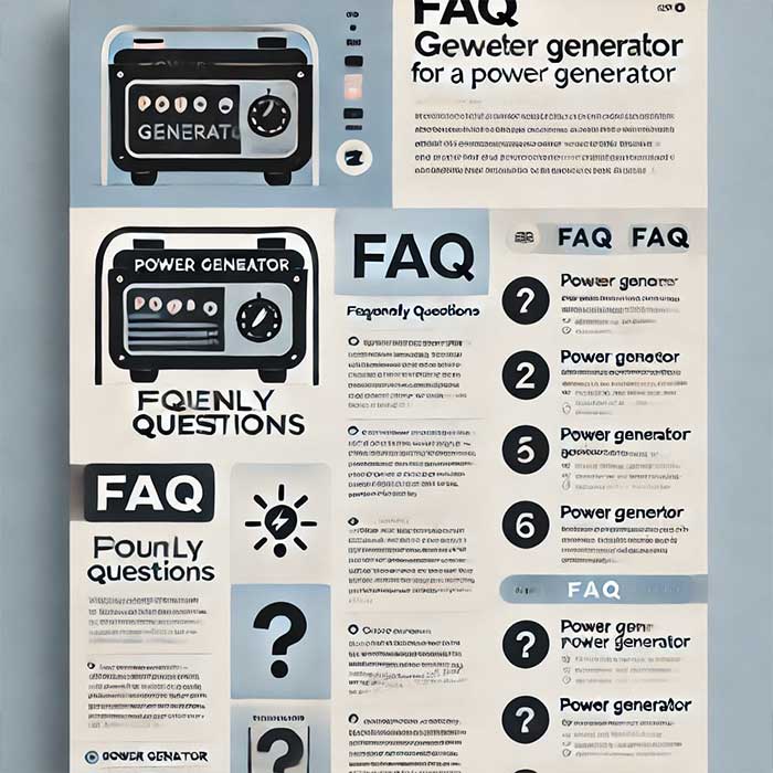 คำถามที่พบบ่อย (FAQ) เกี่ยวกับเครื่องกำเนิดไฟฟ้า