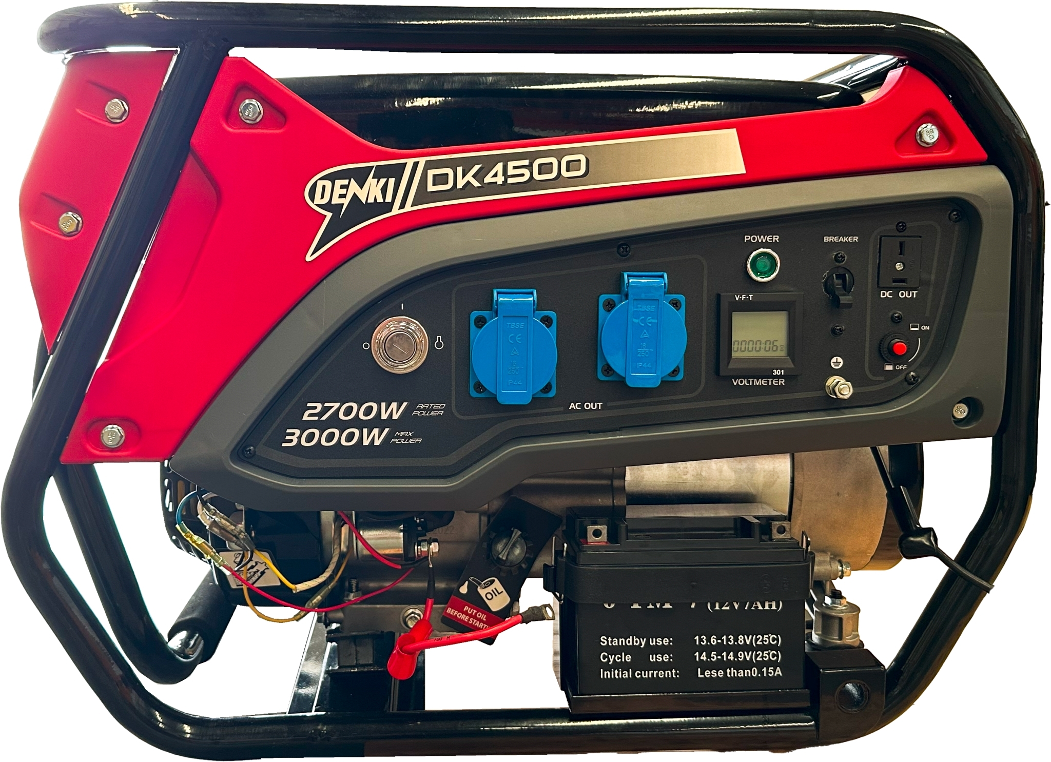 เครื่องกำเนิดไฟฟ้าเบนซิน DENKI : DK4500